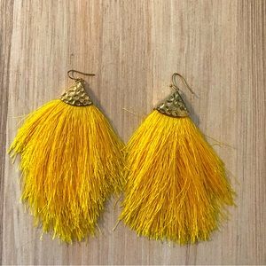 Yellow earrings